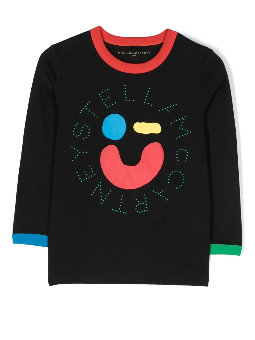 

Stella McCartney Kids logo-print detail T-shirt - Black