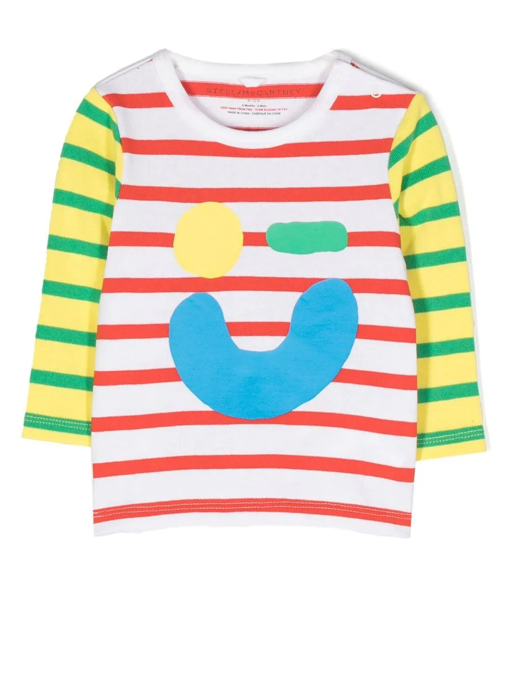 

Stella McCartney Kids striped long-sleeved T-shirt - White