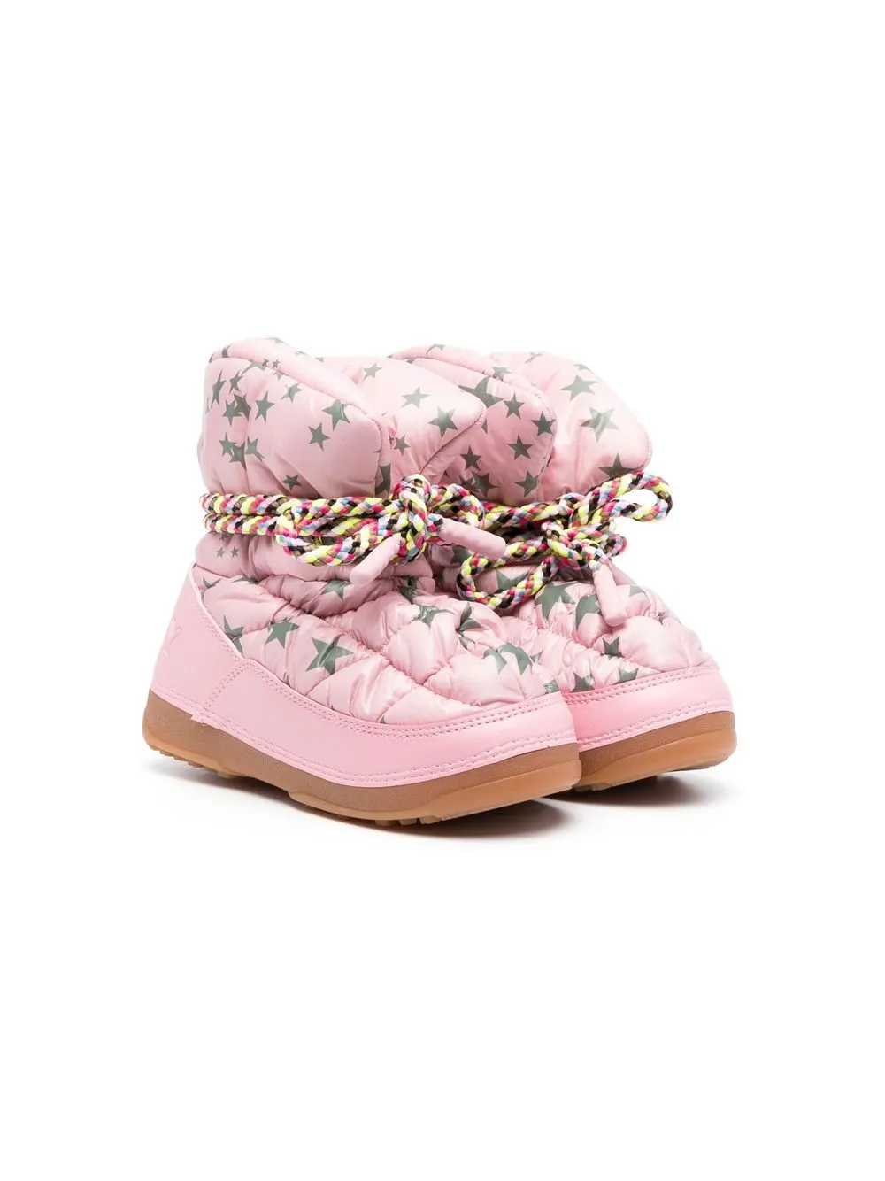 

Khrisjoy Kids botas para nieve con estrella estampada - Rosado