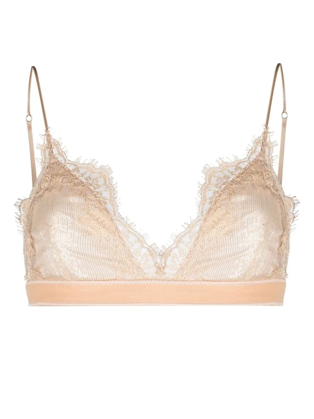 

Oséree brasier estilo triángulo con encaje - Dorado