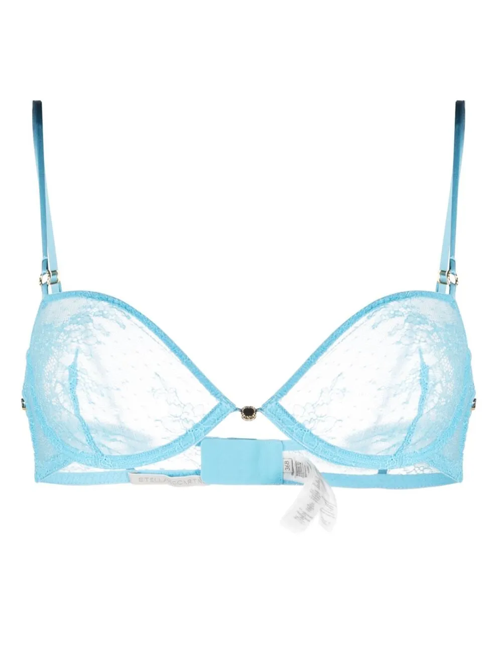 

Stella McCartney sheer lace bra - Blue