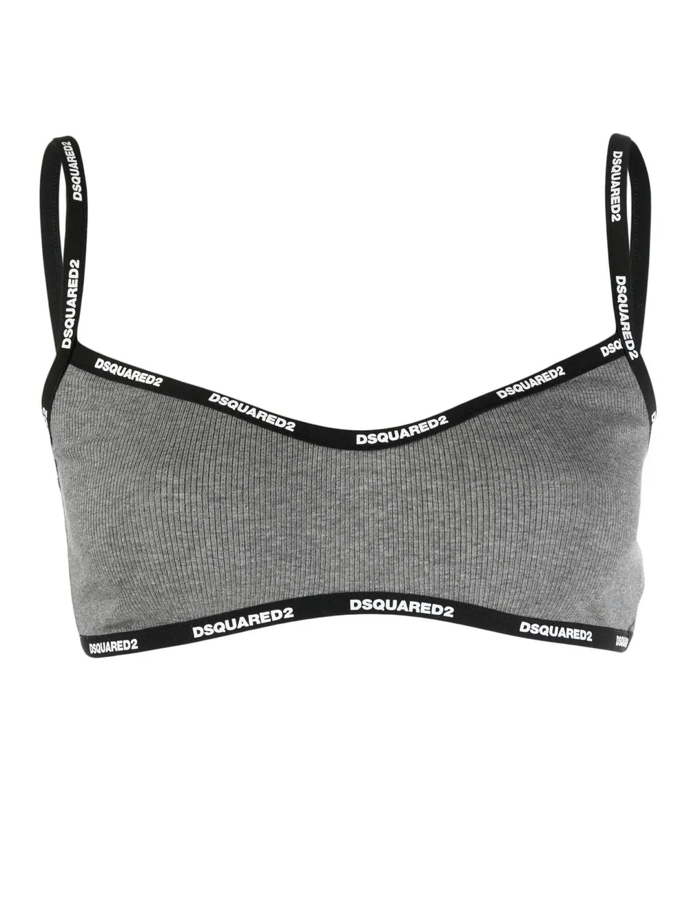 

Dsquared2 brasier pull-on con logo estampado - Gris