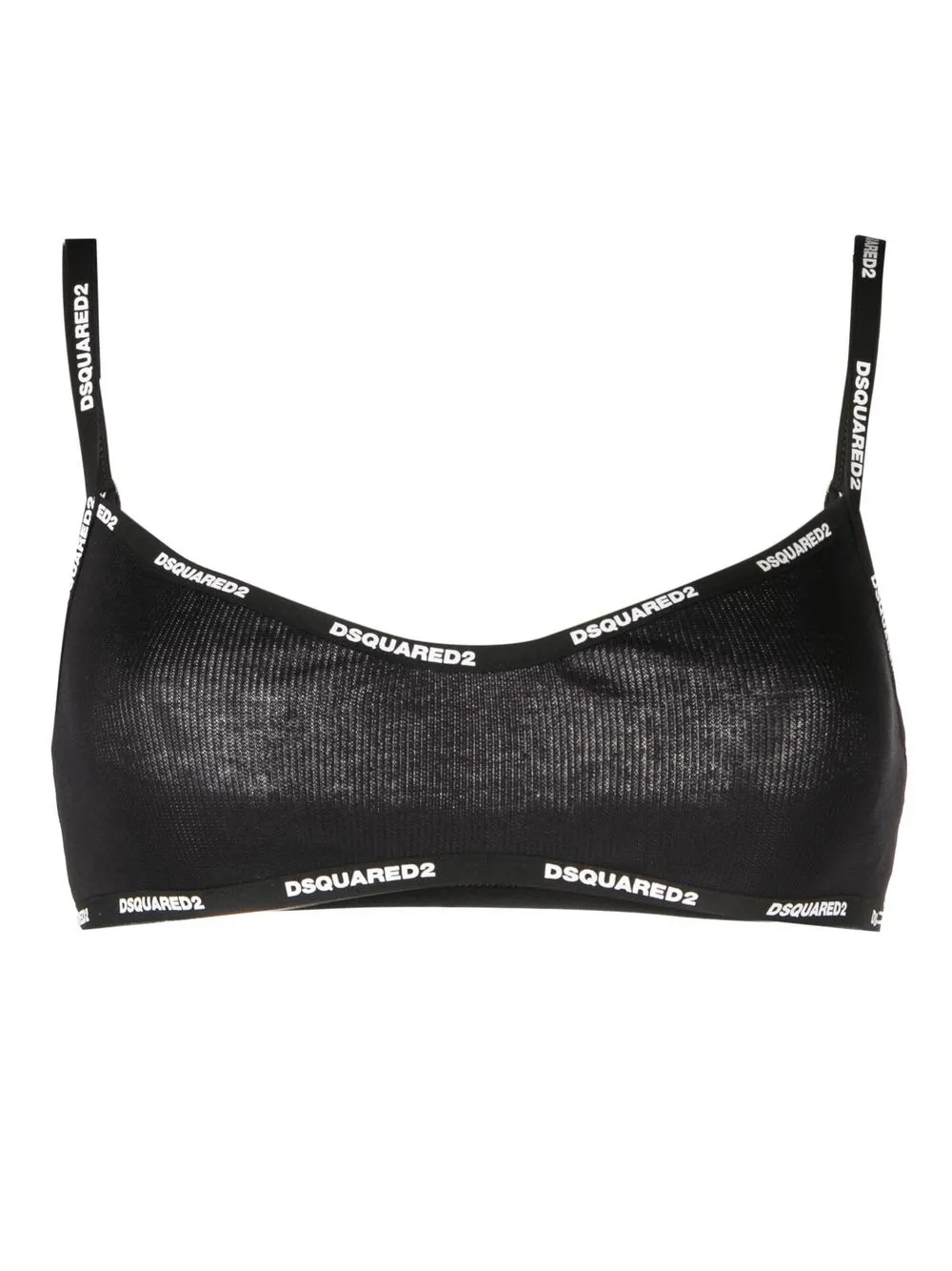 

Dsquared2 brasier con logo estampado - Negro