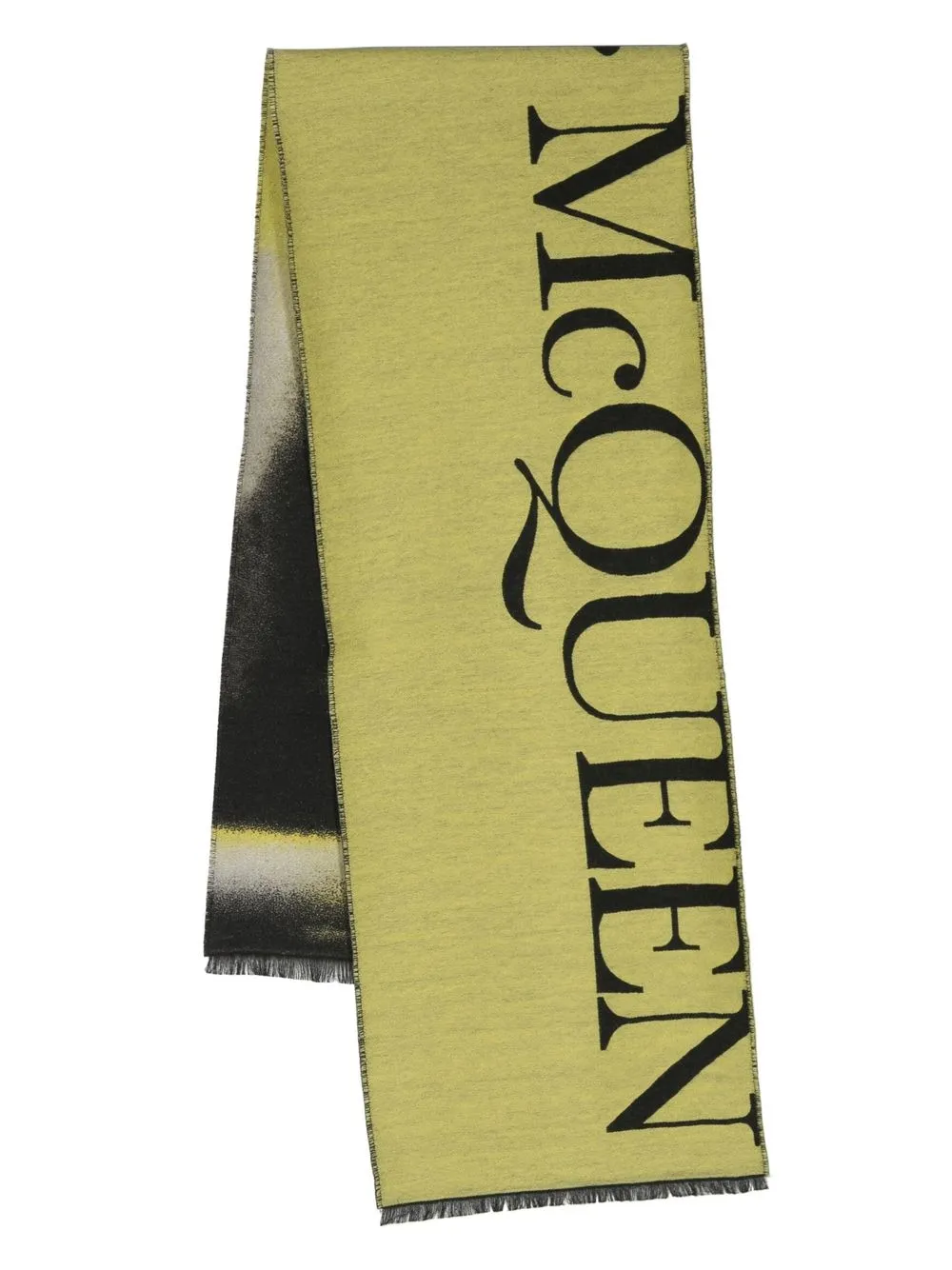 

Alexander McQueen bufanda con logo estampado - Verde