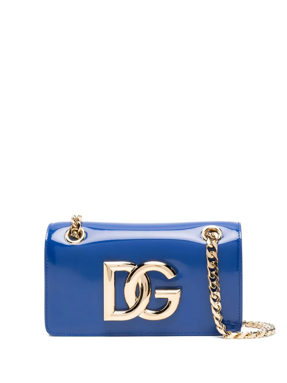 

Dolce & Gabbana bolsa de hombro con placa del logo - Azul