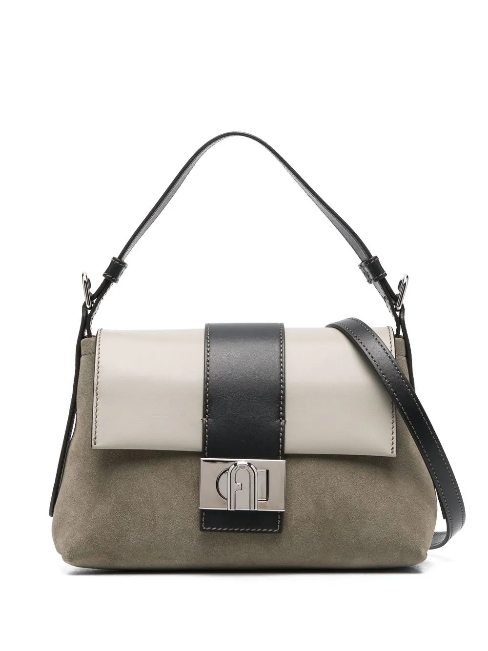 

Furla tote Charlie con logo en candado - Verde