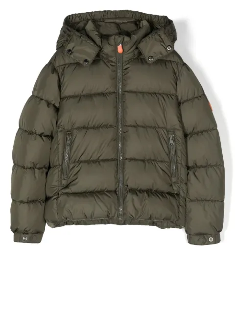 Save The Duck Kids Scott detachable-hood puffer jacket