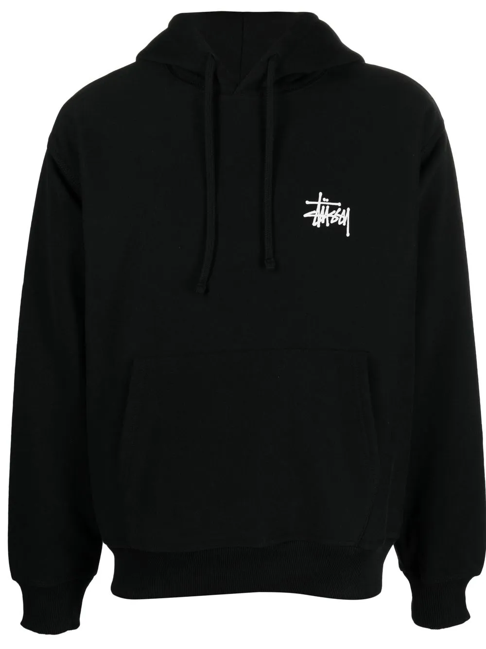 

Stüssy logo-print pullover hoodie - Black