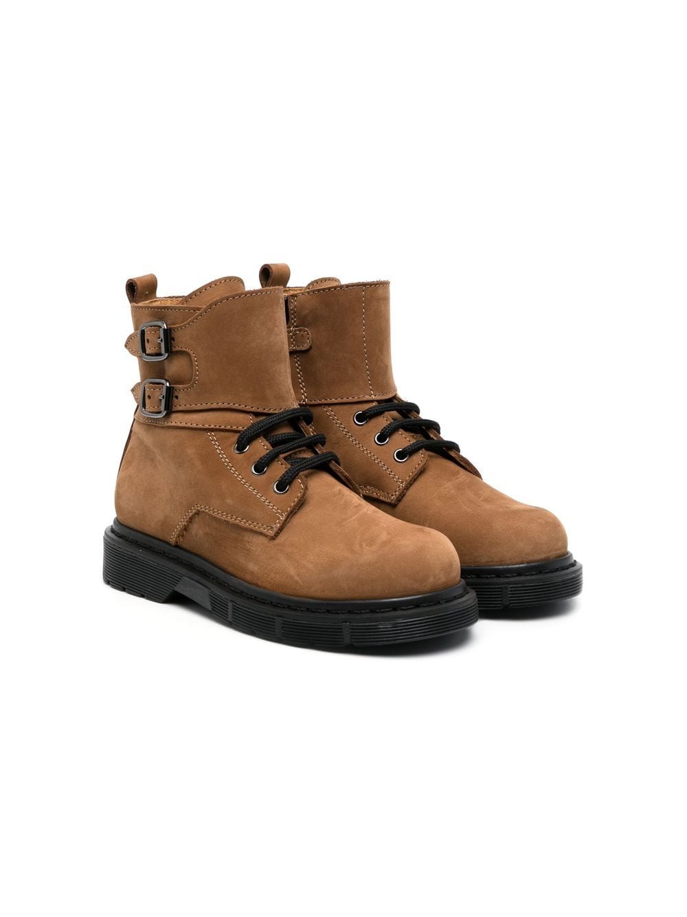 Image 1 of Gallucci Kids lace-up leather ankle boots