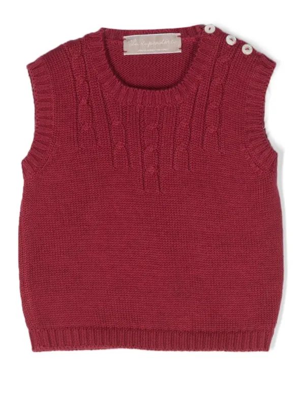 La Stupenderia cable-knit cotton-cashmere Blend Vest - Farfetch