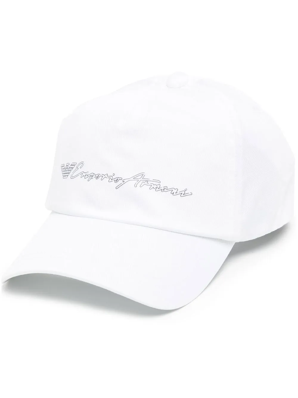 

Emporio Armani logo-print baseball cap - White