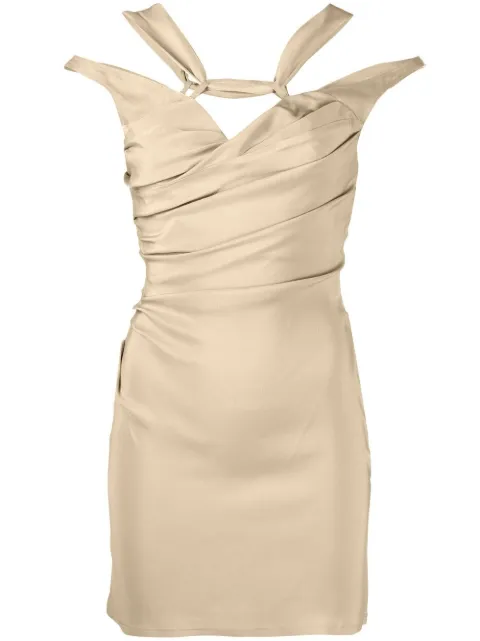 Jacquemus twist-detail mini dress