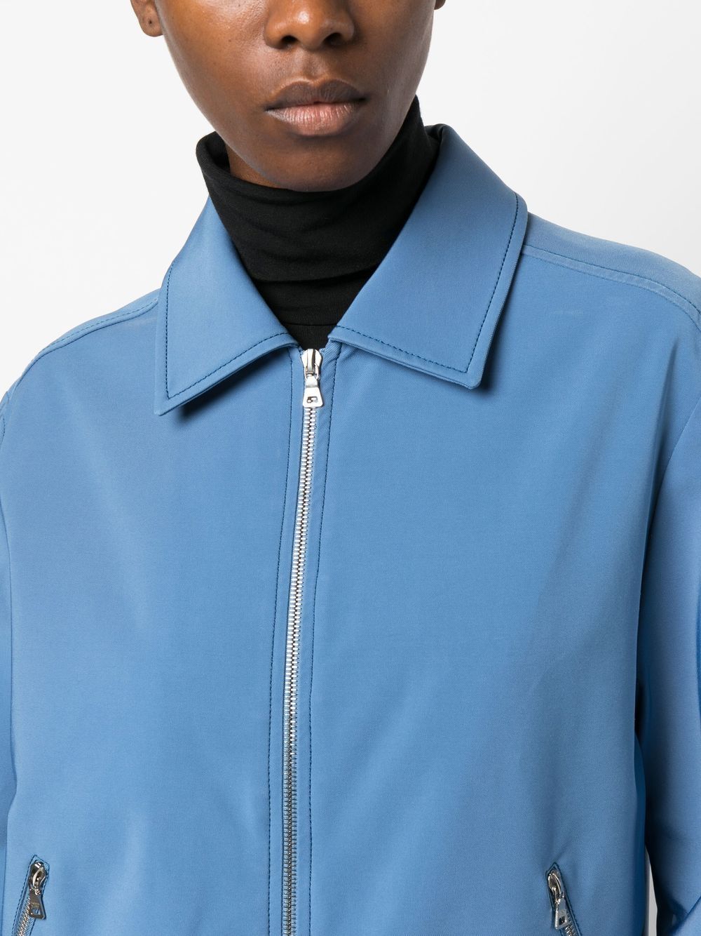 Prada Pre-Owned 2000s Classic Collar zip-up Jacket - Farfetch