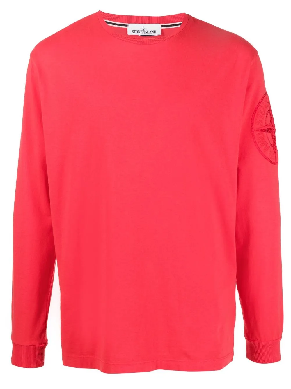 

Stone Island playera con logo bordado - Rojo