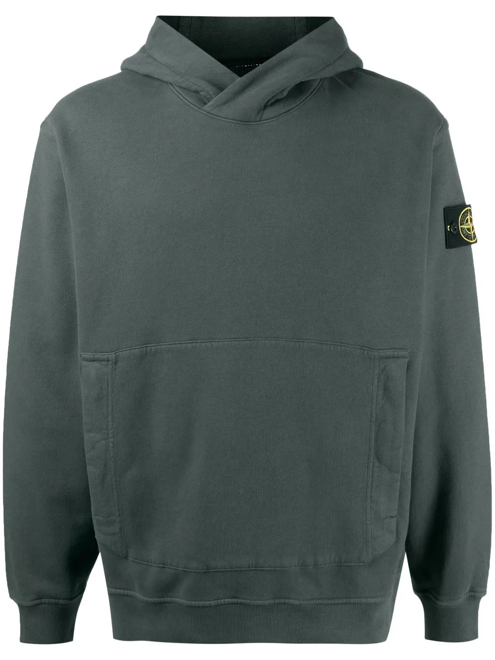 

Stone Island logo-patch jersey hoodie - Green