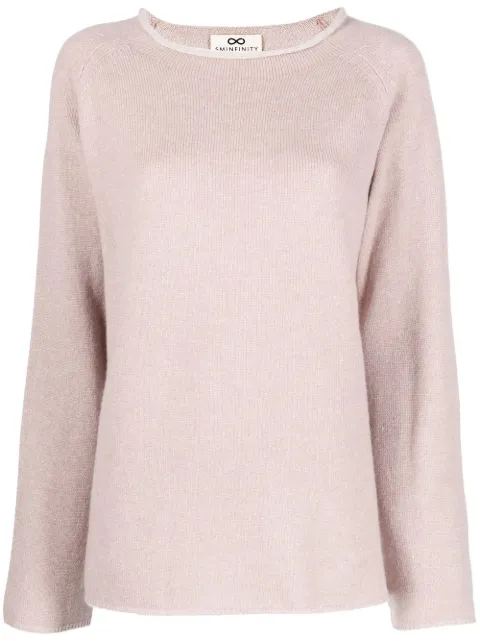 SMINFINITY rolled-hem cashmere jumper