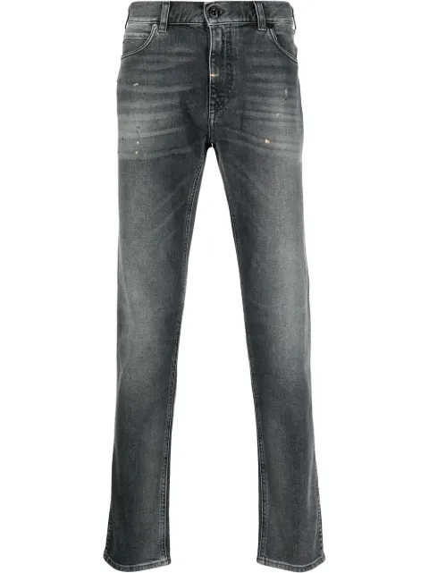 Emporio Armani slim-cut stonewashed jeans