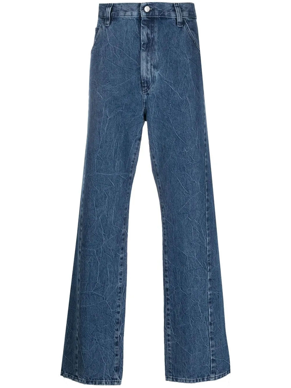 Namacheko crease-effect straight-leg Jeans - Farfetch