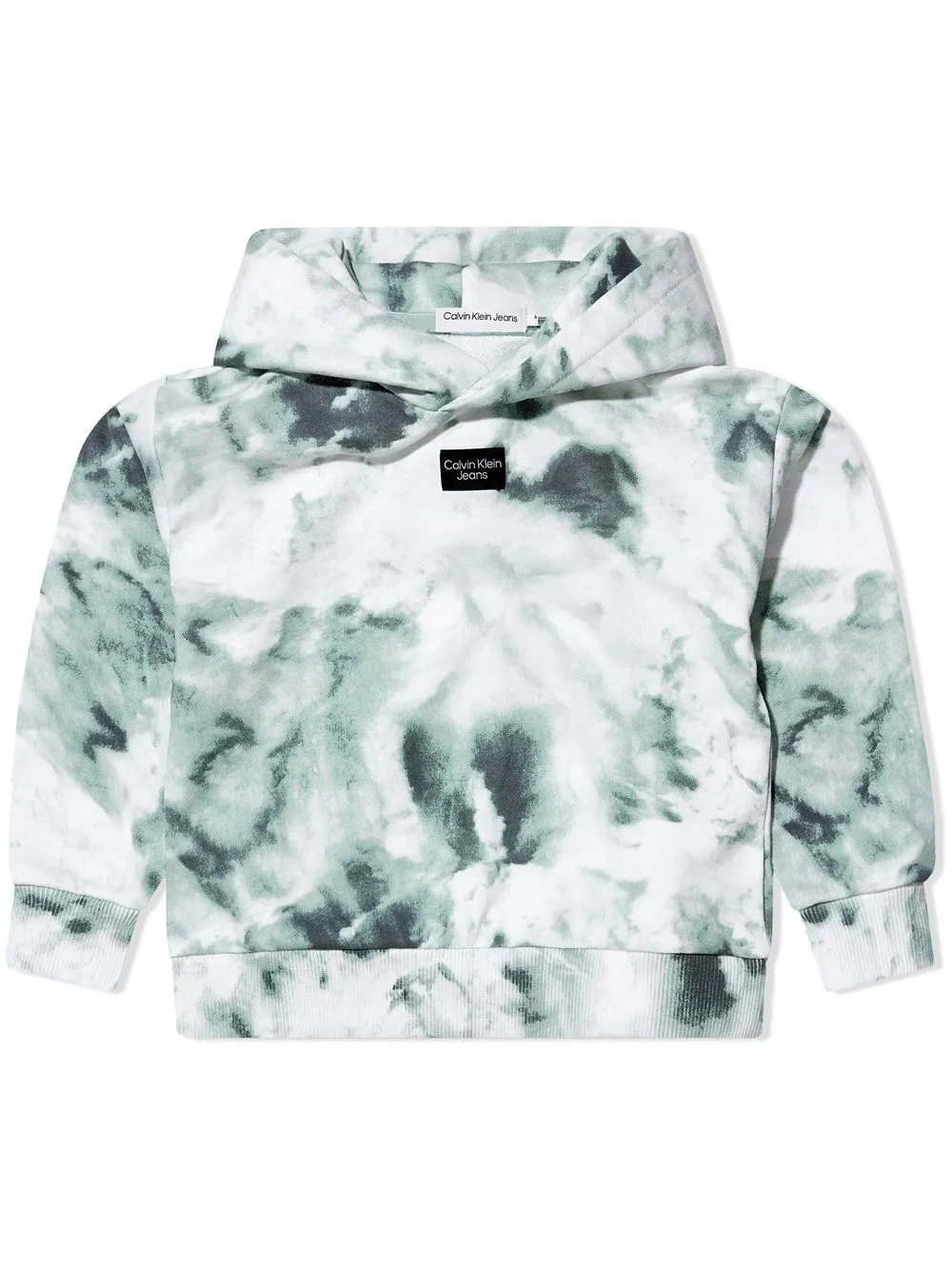 

Calvin Klein Jeans hoodie con estampado tie-dye - Gris