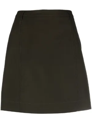 Patou Pleated Mini Skirt | Black | FARFETCH ID