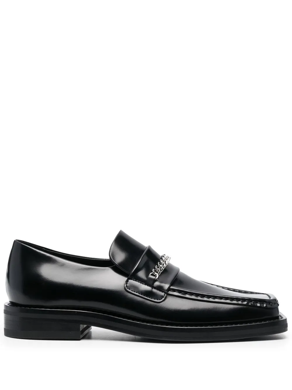 

Martine Rose chain-link square-toe loafers - Black