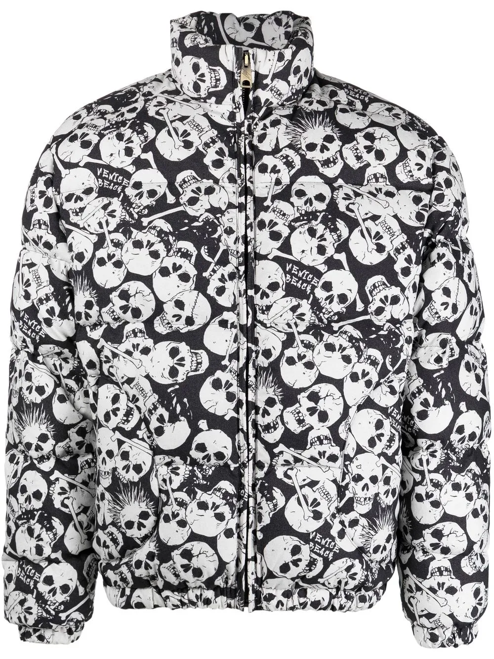 

ERL skull-print padded jacket - Black