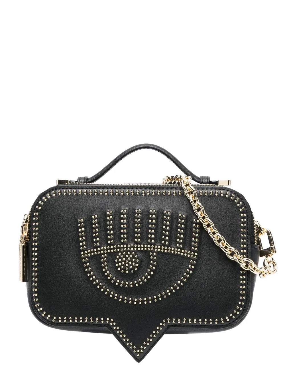 

Chiara Ferragni bolsa de hombro Eyelike con apliques - Negro