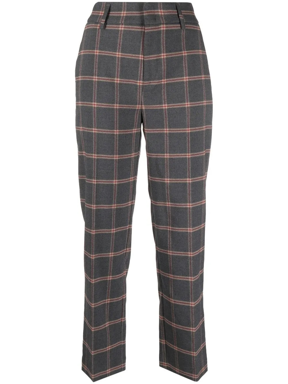 

Merci check-pattern tailored trousers - Grey