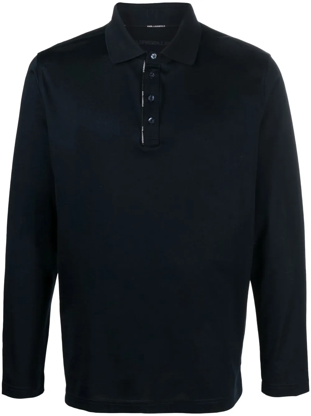 

Karl Lagerfeld long-sleeve polo shirt - Blue