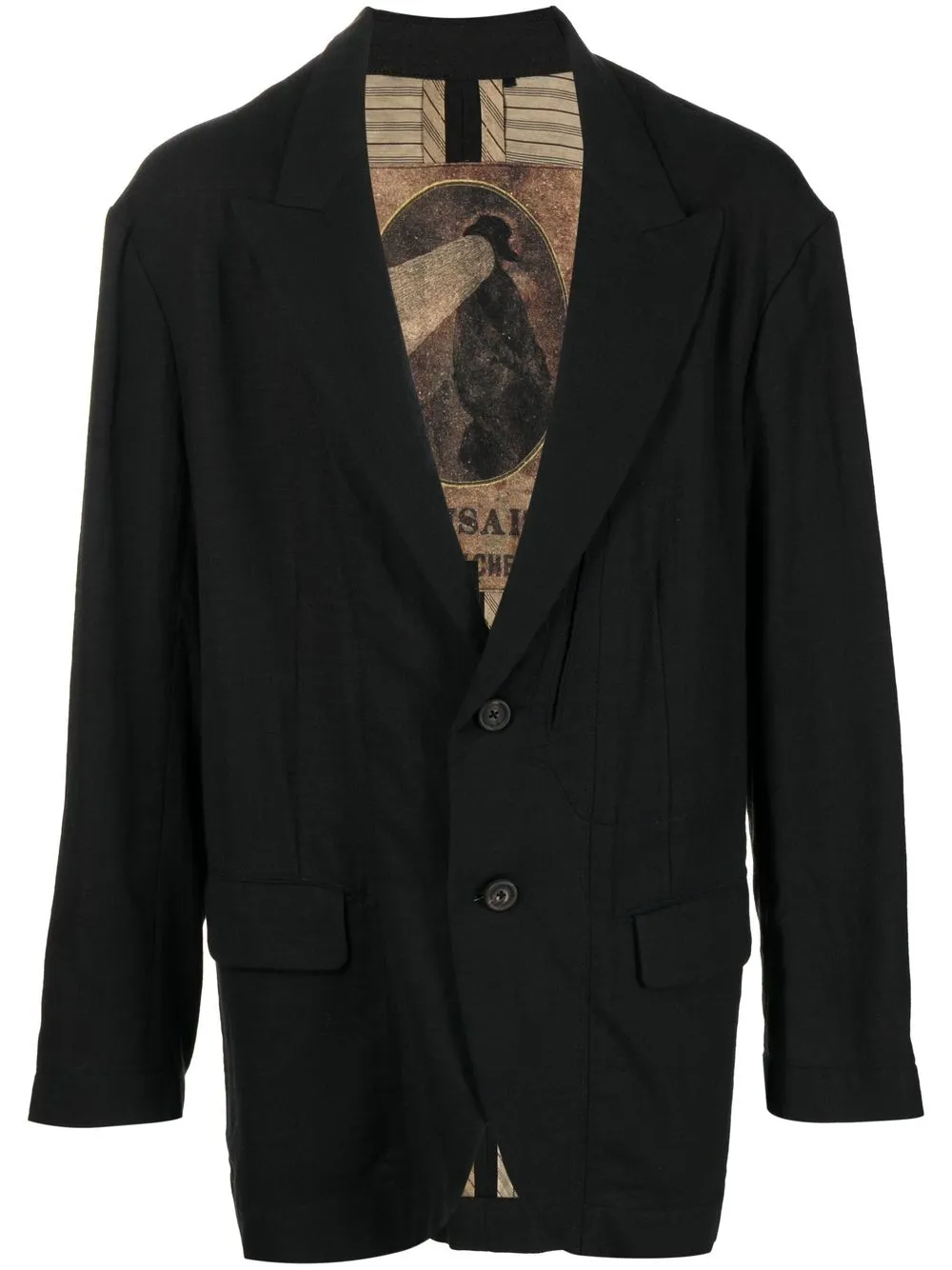 

Ziggy Chen single-breasted tailored blazer - Black