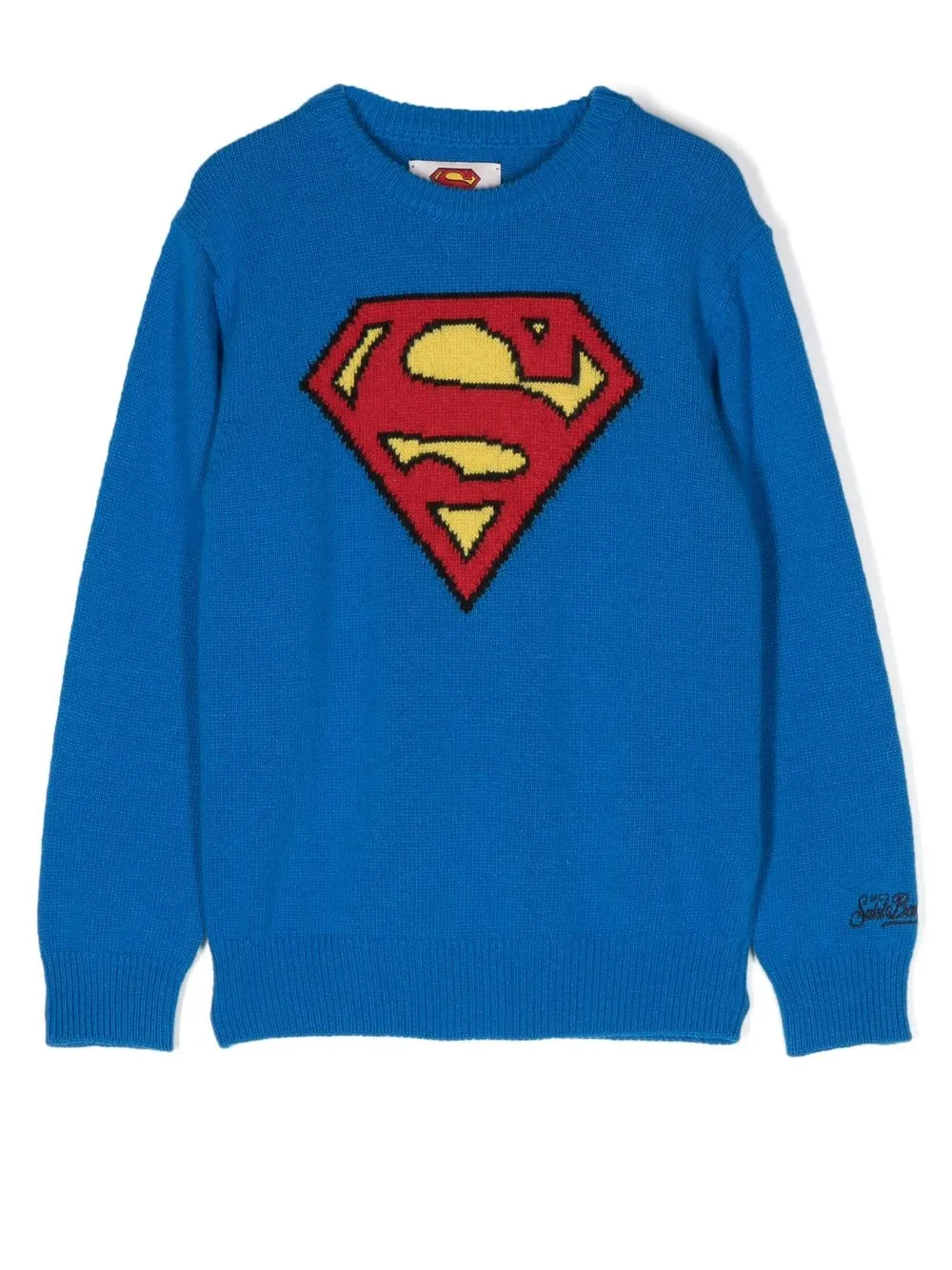 

MC2 Saint Barth Kids Superman knitted jumper - Blue