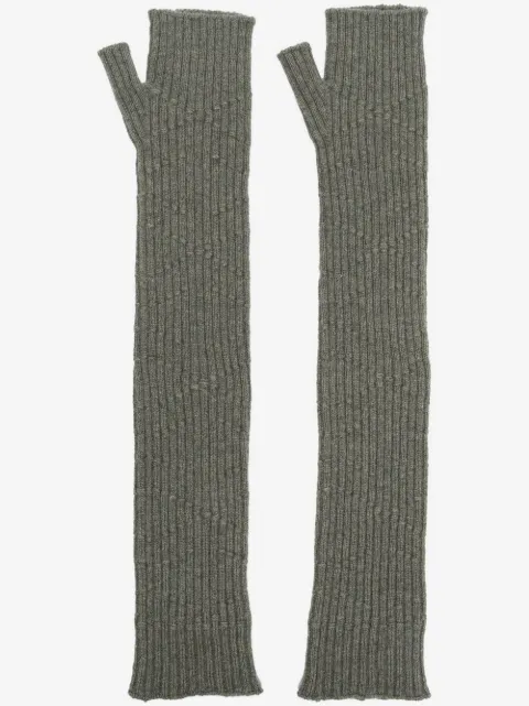 Barrie long knit fingerless gloves