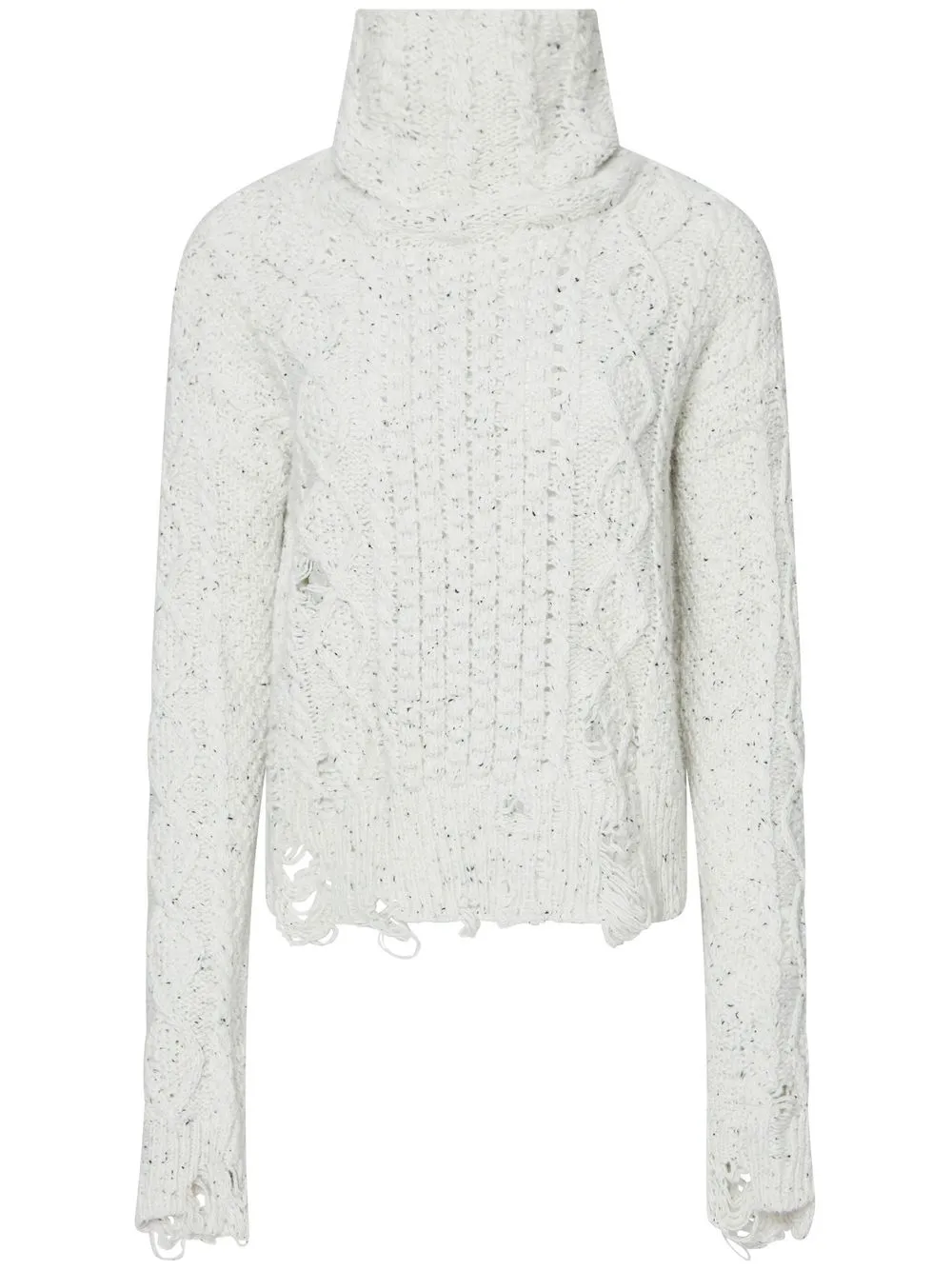 

Altuzarra Marious distressed high neck jumper - Neutrals