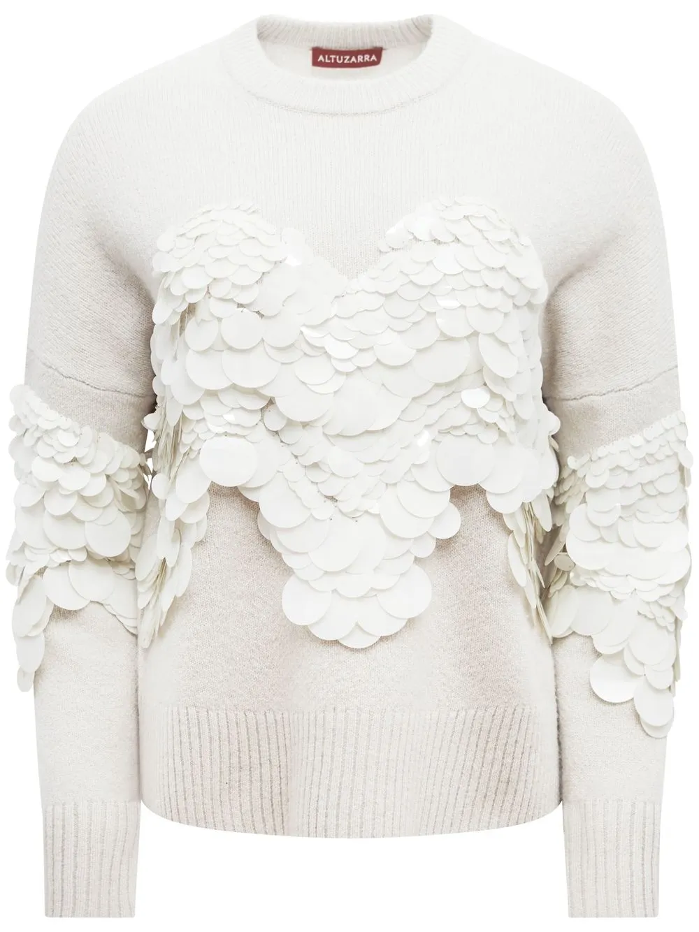 

Altuzarra Mayim sequin-embellished sweatshirt - Neutrals