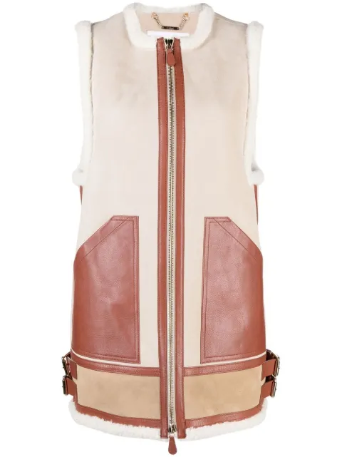 Chloé shearling-panel gilet