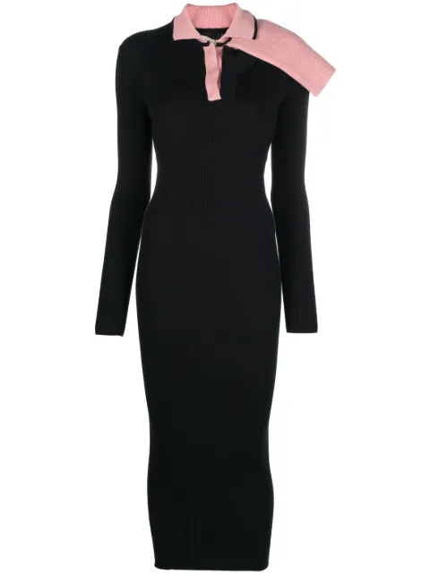 Y/Project triple-collar knitted dress