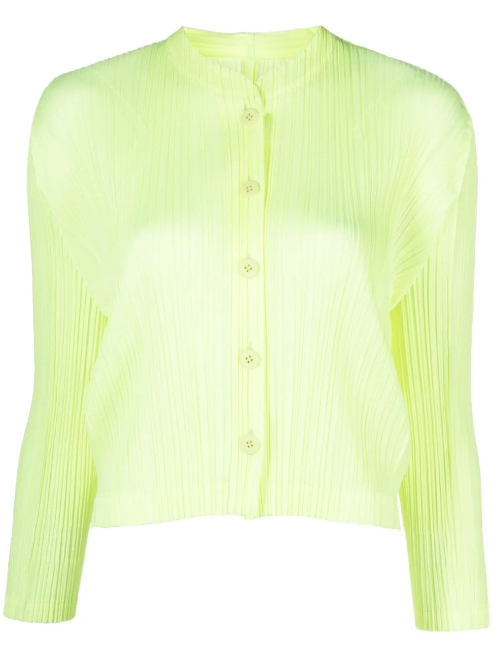 Pleats Please Issey Miyake Monthly Colors: March Plissé Cardigan