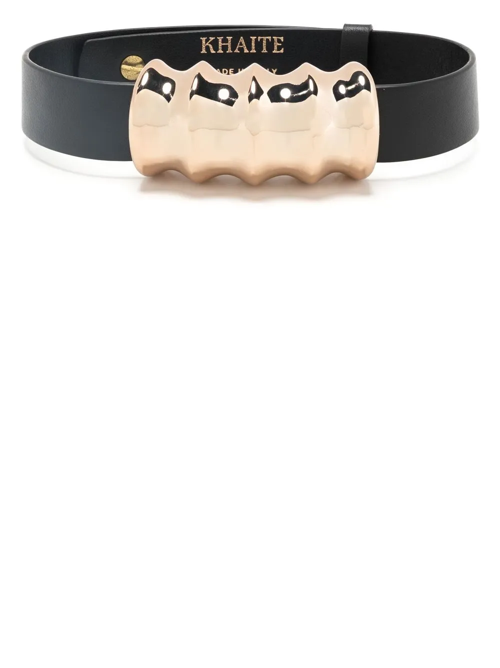 

KHAITE Julius 20mm leather choker - Black