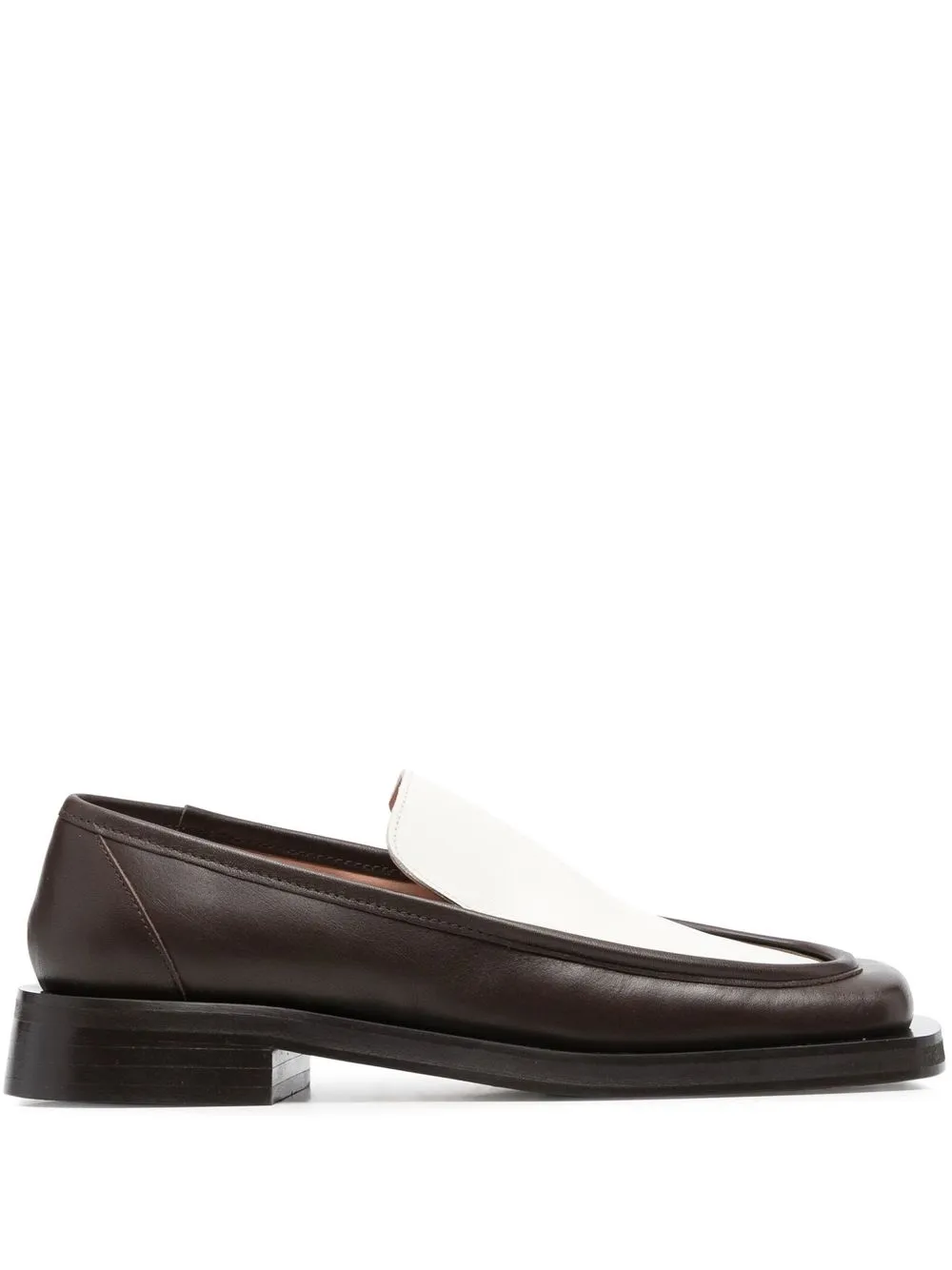 

GIABORGHINI Rosie square-toe loafers - Brown