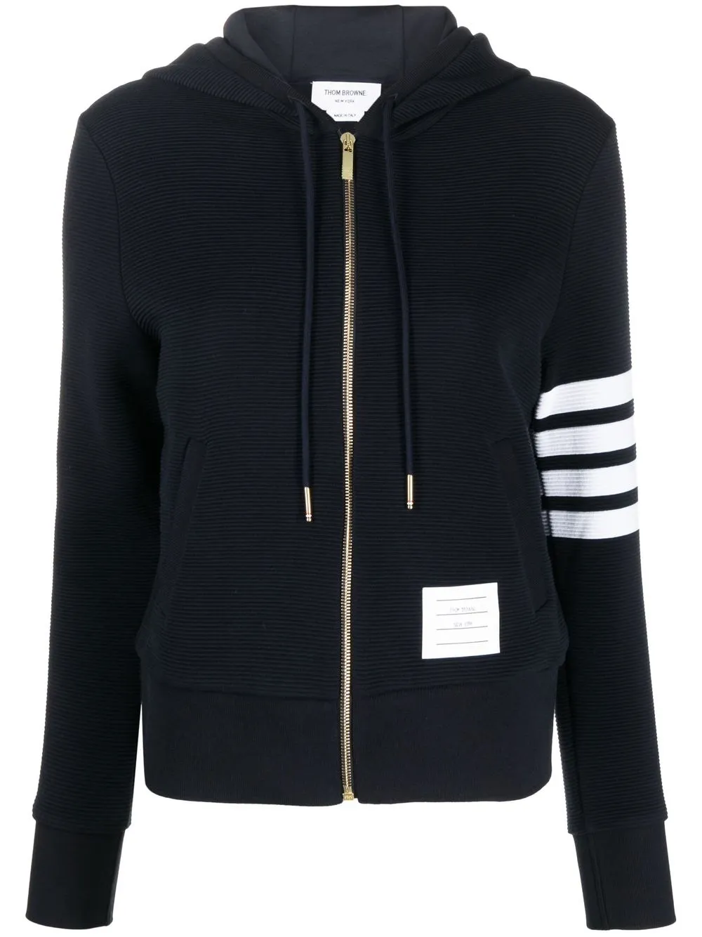 

Thom Browne hoodie con motivo 4-Bar - Azul