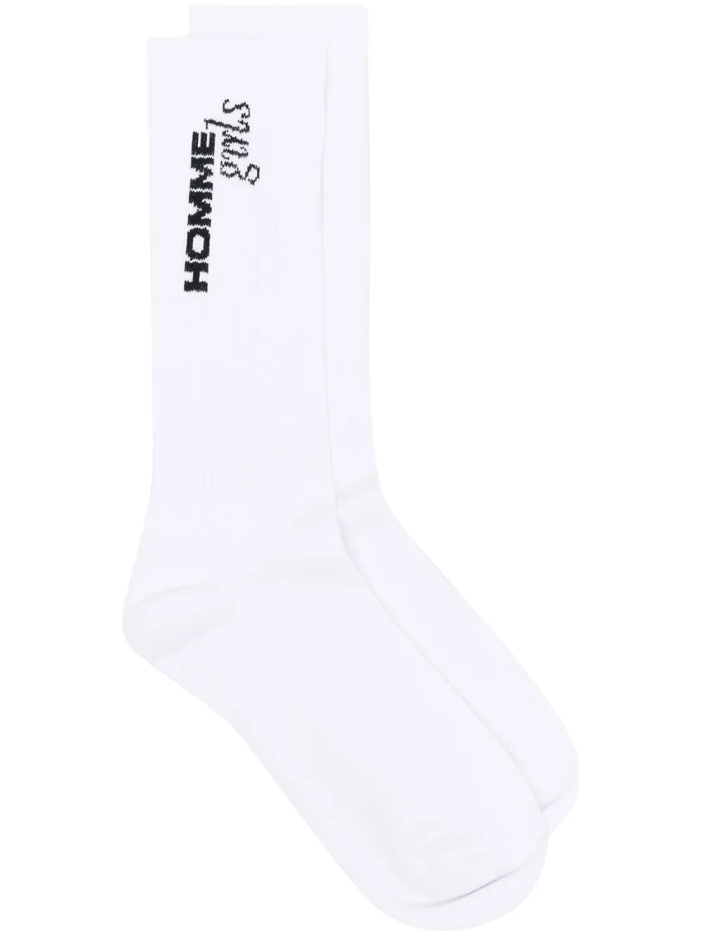 

HommeGirls calcetines con logo tejido en intarsia - Blanco