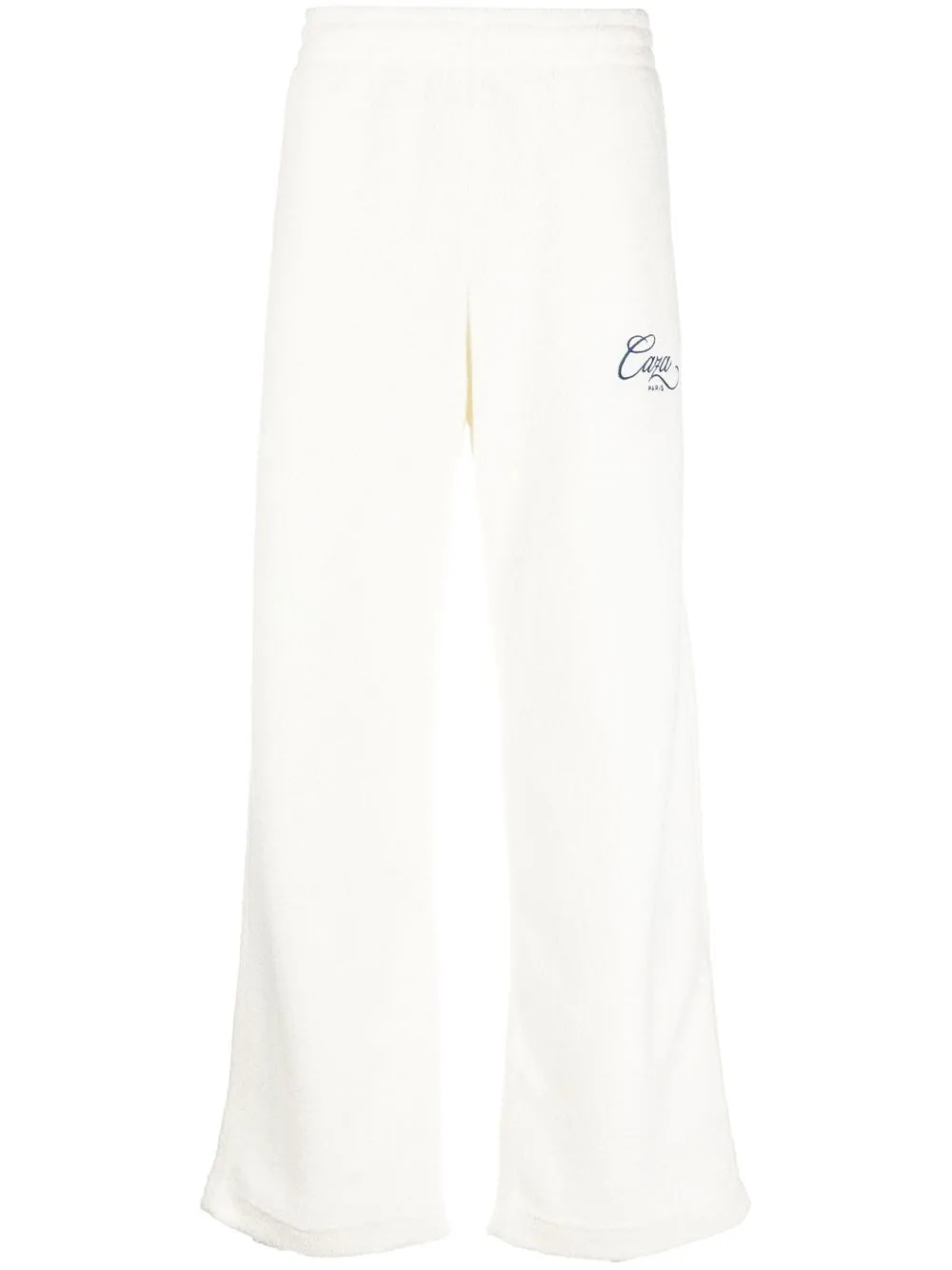 CASABLANCA LOGO-EMBROIDERED FLEECE TRACK PANTS