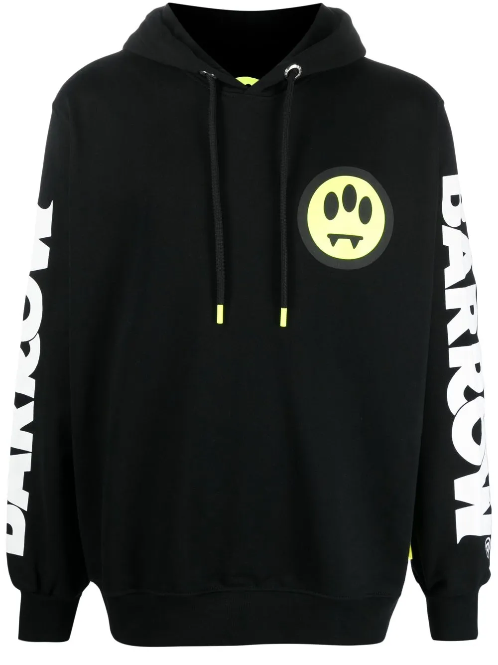 

BARROW logo-print cotton hoodie - Black