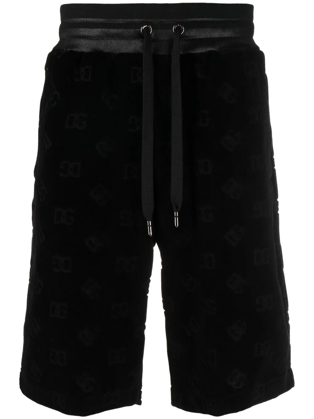 

Dolce & Gabbana monogram-print track shorts - Black