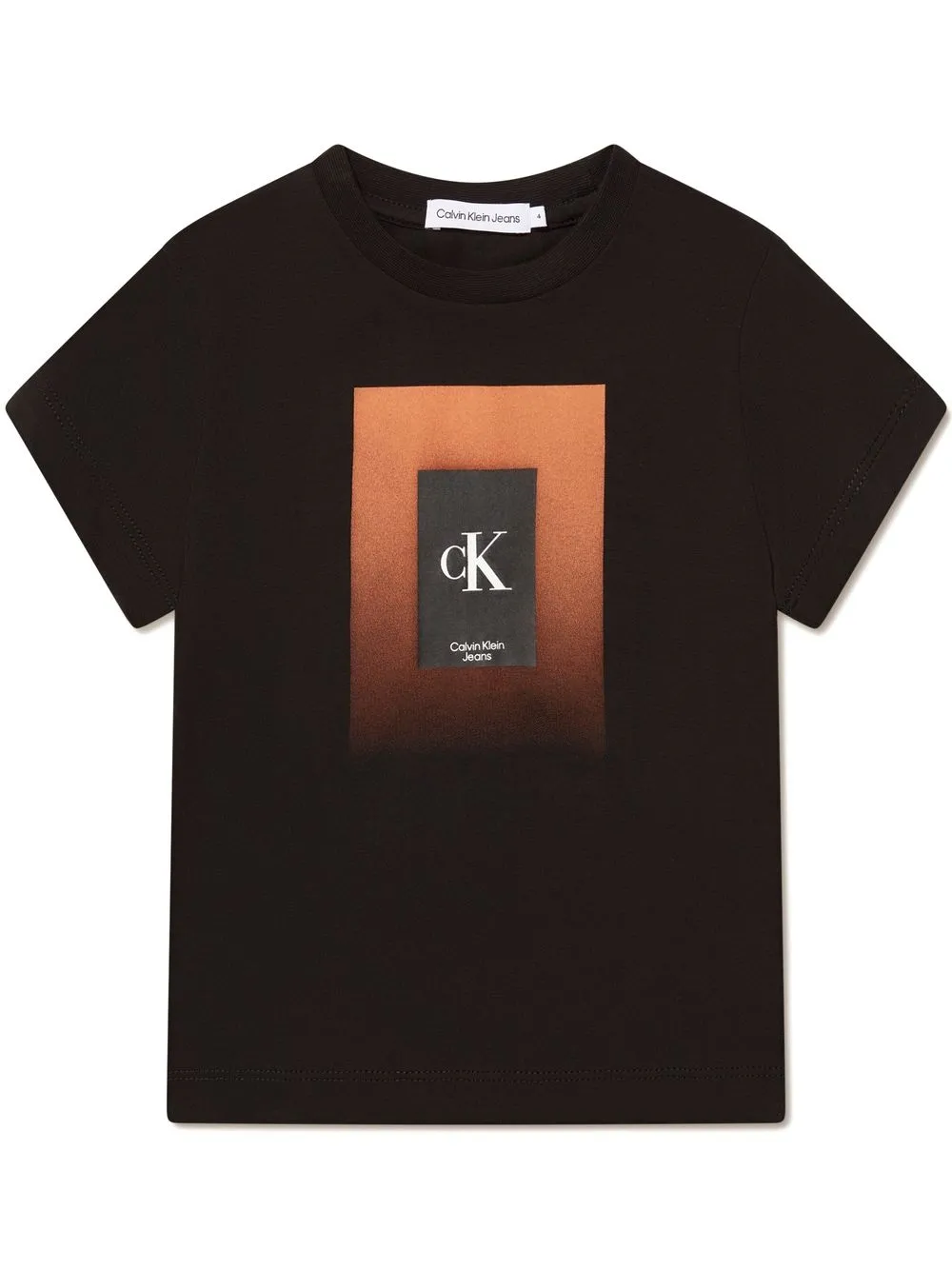 

Calvin Klein Jeans playera con logo estampado - Negro