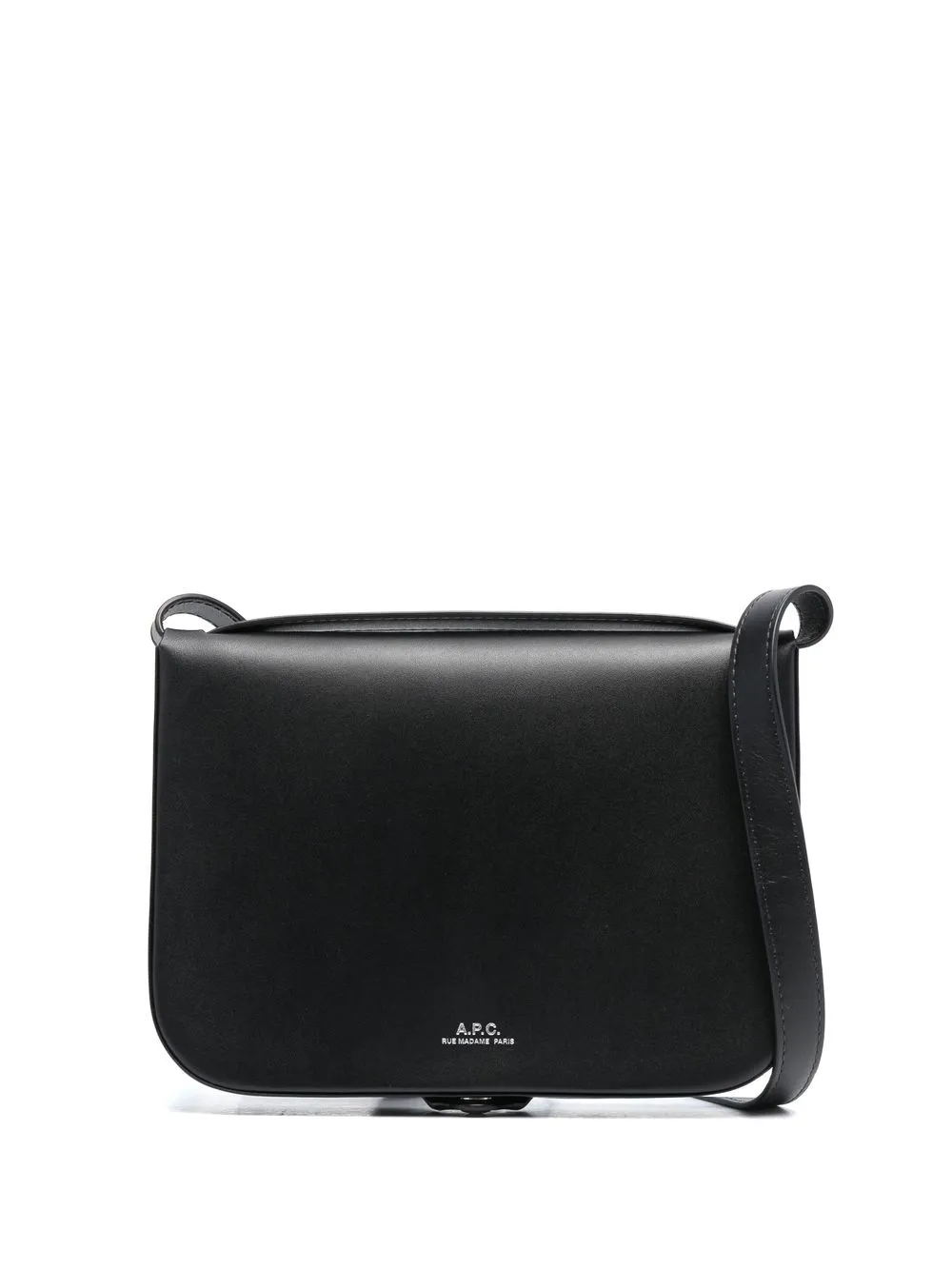 

A.P.C. bolsa de hombro con logo en relieve - Negro