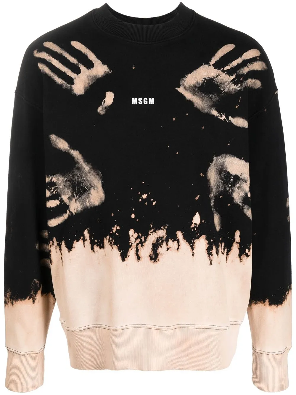 

MSGM tie-dye handprint sweatshirt - Black