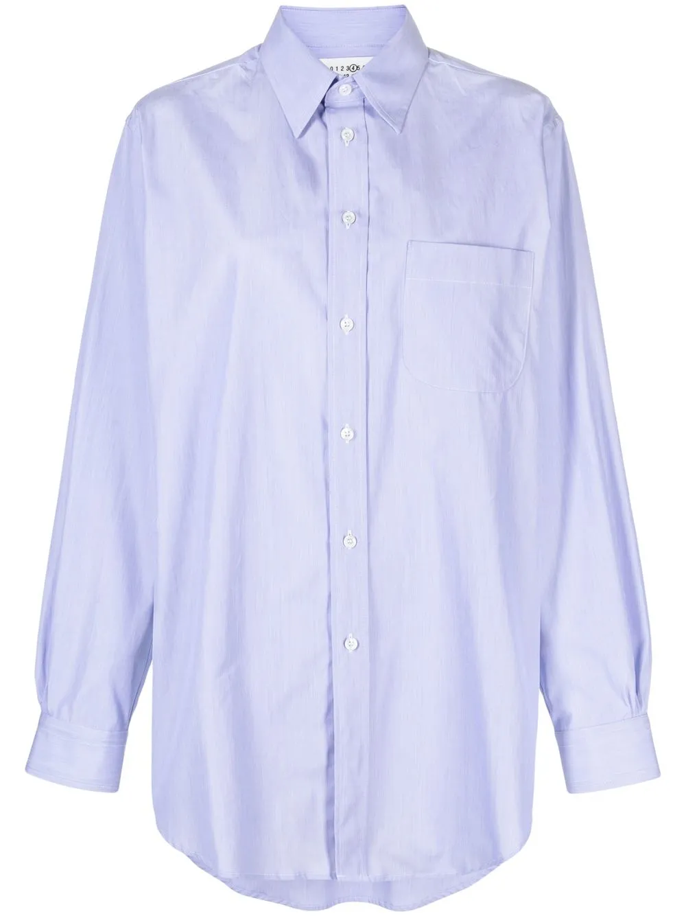 

Maison Margiela camisa de popelina con cuello - Azul