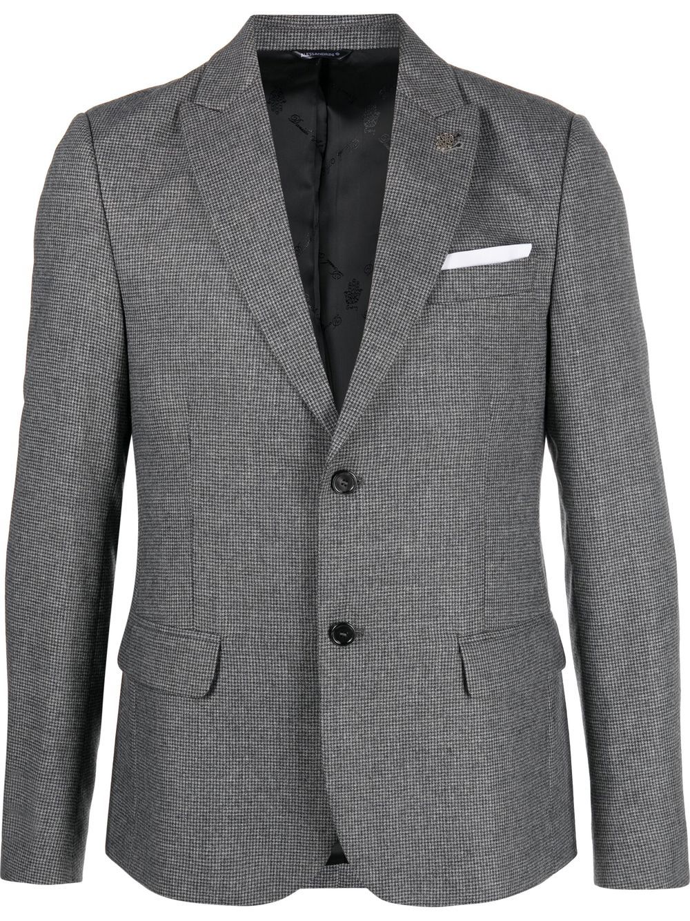 

Daniele Alessandrini single-breasted tailored wool blazer - Grey