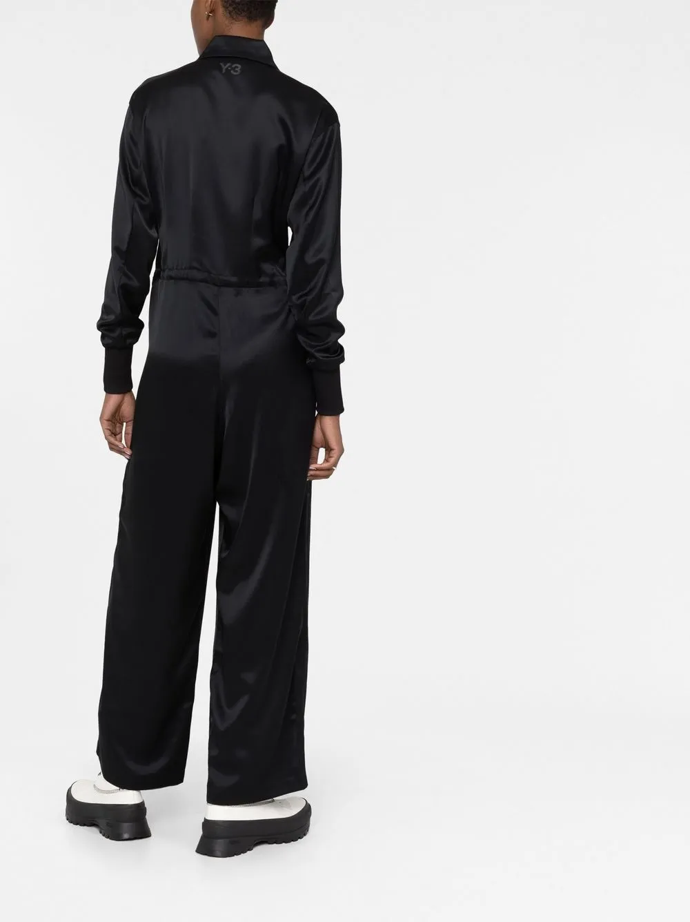 Y-3 logo-print Jumpsuit - Farfetch